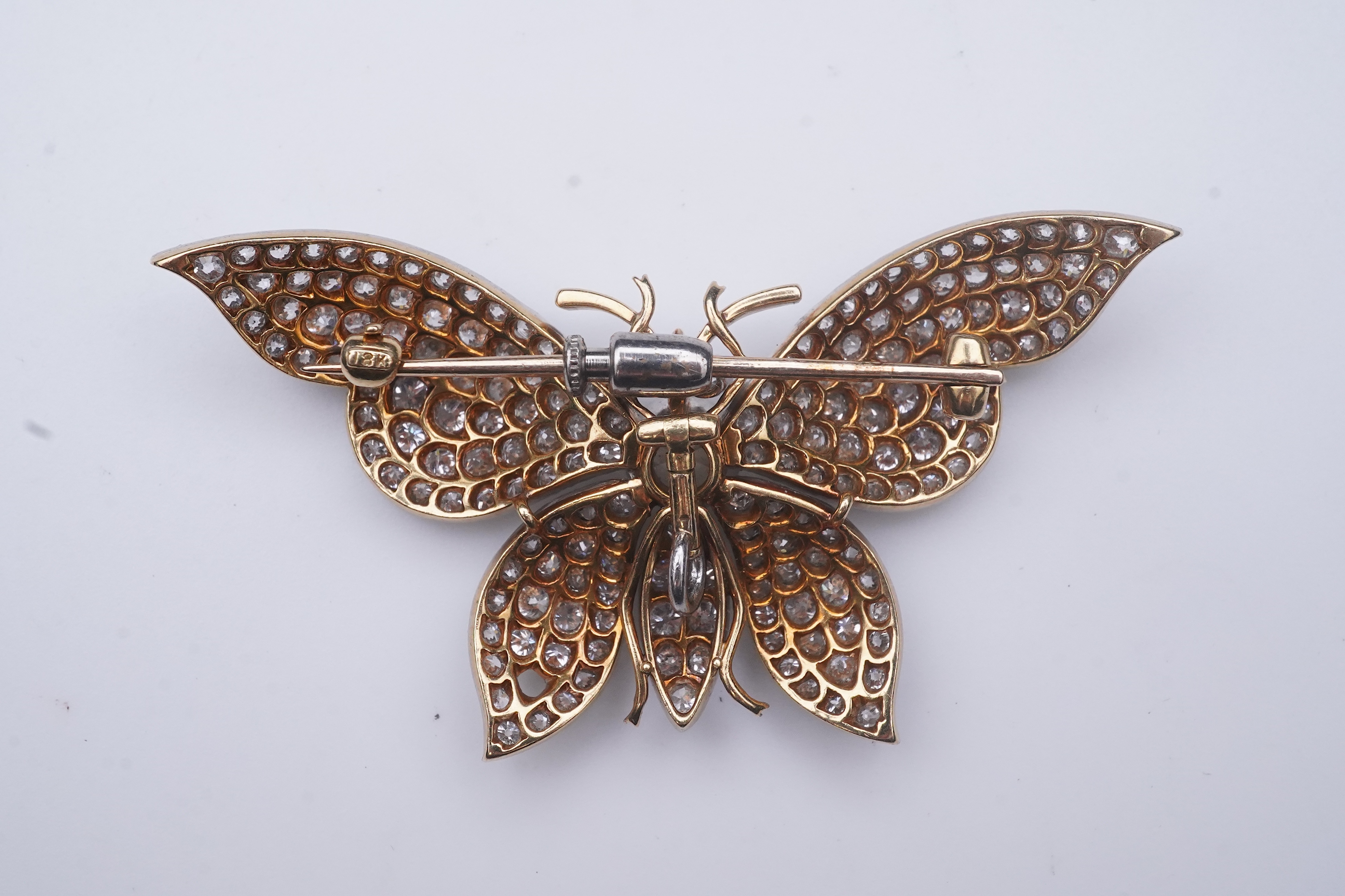 A diamond brooch